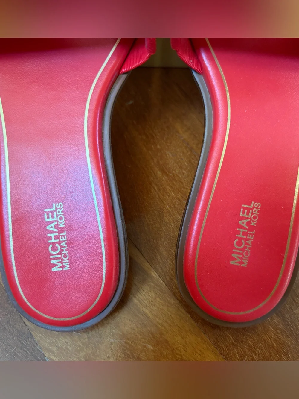 Deanna Cutout Tumbled Leather Slide Sandal Size 7M Dark Sangria